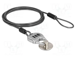 NAVILOCK Fil de sécurité noir à protection par chiffre