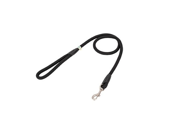 Freedog Laisse ronde en nylon noire 8mm 120cm Freedog Laisse ronde en nylon noire 8mm 120cm