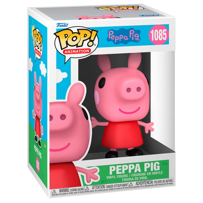 FUNKO POP Figure - Peppa Pig - Figurine vinyle de 9 cm avec boîte cadeau et fenêtre de visualisation