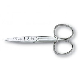 Tres Claveles Ciseaux à ongles droite 3.5 pouces