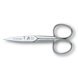Tres Claveles Ciseaux à ongles droite 3.5 pouces