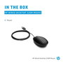 HP 320M - Souris filaire USB pour bureau et ordinateur portable, profilage ergonomique, molette, compatible désinfection