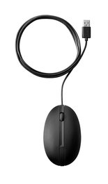 HP 320M - Souris filaire USB pour bureau et ordinateur portable, profilage ergonomique, molette, compatible désinfection