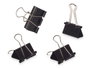 PINCELLO Set 4 Pinces Clips Noir Grand Format