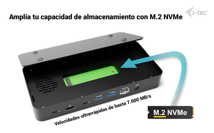 i-tec Thunderbolt 5 Triple Display Docking Station 13 en 1 i-tec Thunderbolt 5 Triple Display Docking Station 13 en 1