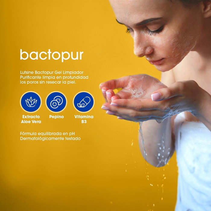 Lutsine BACTOPUR Gel nettoyant visage 200 ml