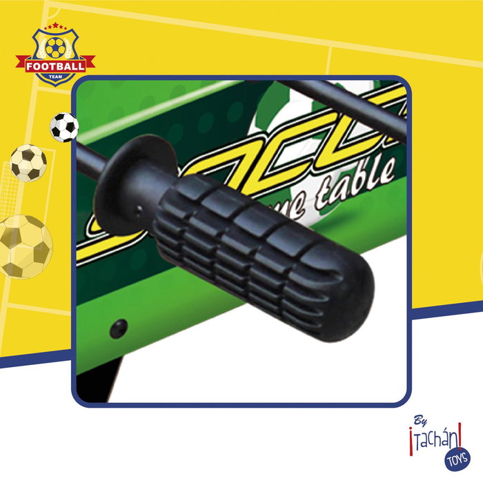 TACHAN Futbolin de Table avec Pieds et Compteur Manuel, Tiges en Caoutchouc, Dimensions 51x31x18.5 cm, pour Adultes +14 ans TACHAN Futbolin de Table avec Pieds et Compteur Manuel, Tiges en Caoutchouc, Dimensions 51x31x18.5 cm, pour Adultes +14 ans