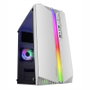 Mars Gaming Boîtier PC Compact Micro-ATX MC-S1 Blanc, Fenêtre Latérale, Ventilateur ARGB