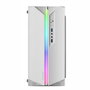 Mars Gaming Boîtier PC Compact Micro-ATX MC-S1 Blanc, Fenêtre Latérale, Ventilateur ARGB