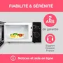 Oceanic MO20B11 - Four à micro-ondes monofonction 20 litres 700W (Noir) - Dimensions : 45.4 x 26.1 x 32.6 cm