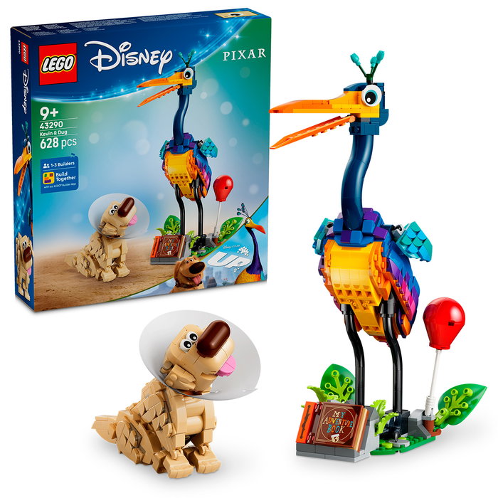 LEGO Disney et Pixar Kevin et Dug - Figurine d'Oiseau et Chien à Construire avec Accessoires LEGO Disney et Pixar Kevin et Dug - Figurine d'Oiseau et Chien à Construire avec Accessoires
