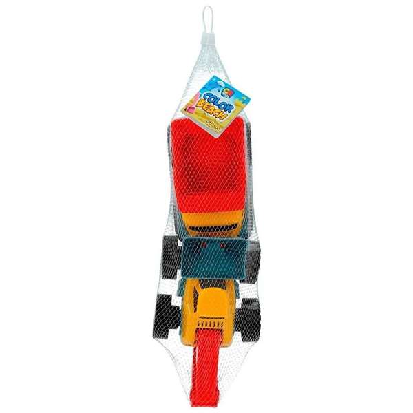 Color Baby - Ensemble de jouets de plage avec camion et pelleteuse en plastique, 18 cm et 26 cm, pour enfants de 18 mois et plus Color Baby - Ensemble de jouets de plage avec camion et pelleteuse en plastique, 18 cm et 26 cm, pour enfants de 18 mois et plus