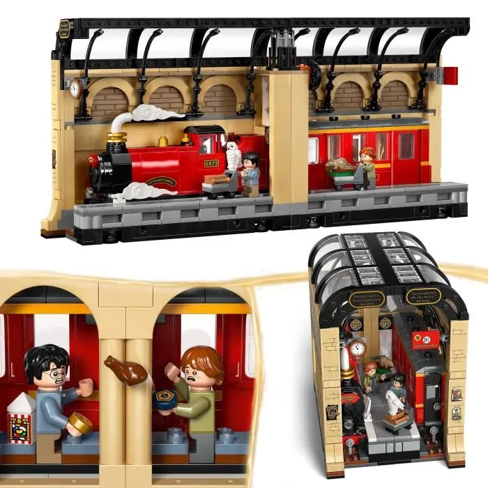 Lego Harry Potter 76450 Book Nook - Le Poudlard Express, Jeu de Construction Décoration Magique avec 4 Personnages, Cadeau Enfants dès 10 Ans