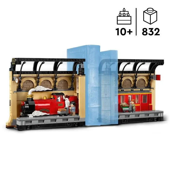 Lego Harry Potter 76450 Book Nook - Le Poudlard Express, Jeu de Construction Décoration Magique avec 4 Personnages, Cadeau Enfants dès 10 Ans