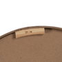 BigBuy Home Horloge Murale Blanc Naturel Bois Verre 76 x 76 x 6 cm
