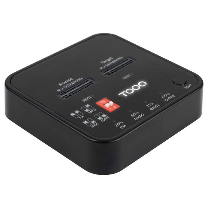 Tooq Station d'accueil et duplicateur SSD M.2 NGFF/NVMe Dual Bay Tooq Station d'accueil et duplicateur SSD M.2 NGFF/NVMe Dual Bay