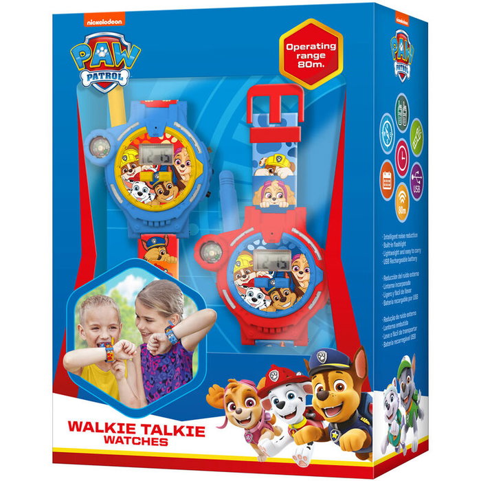 Kids Licensing Montre 2 en 1 Talkie-Walkie Paw Patrol - Bleu Kids Licensing Montre 2 en 1 Talkie-Walkie Paw Patrol - Bleu