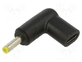 AKYGA Adaptateur USB-C vers DC 4,0/1,7 mm 100W Noir