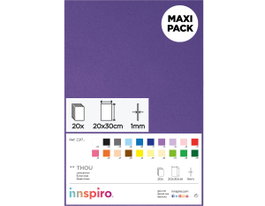 Innspiro Goma EVA lila fort, 20 feuilles de 20x30 cm x 1 mm