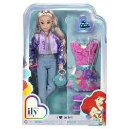 JAKKS PACIFIC - Poupée Fashion Doll Ariel La Petite Sirène Disney Il était une fois 4Ever 28cm