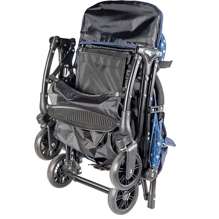 Licensing CZ10395 - Poussette bébé Mickey avec capote et fermeture à livre - Produit Licensing - Outlet