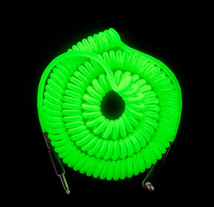 MXR Câble d'instrument Coil Jack / Jack coudé Glow in the dark MXR Câble d'instrument Coil Jack / Jack coudé Glow in the dark