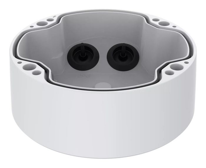 Axis TP1602-E - Boîtier arrière profond pour conduit, installation extérieure, protection IP66 et IK10, compatible avec certaines caméras AXIS P14 et Q19