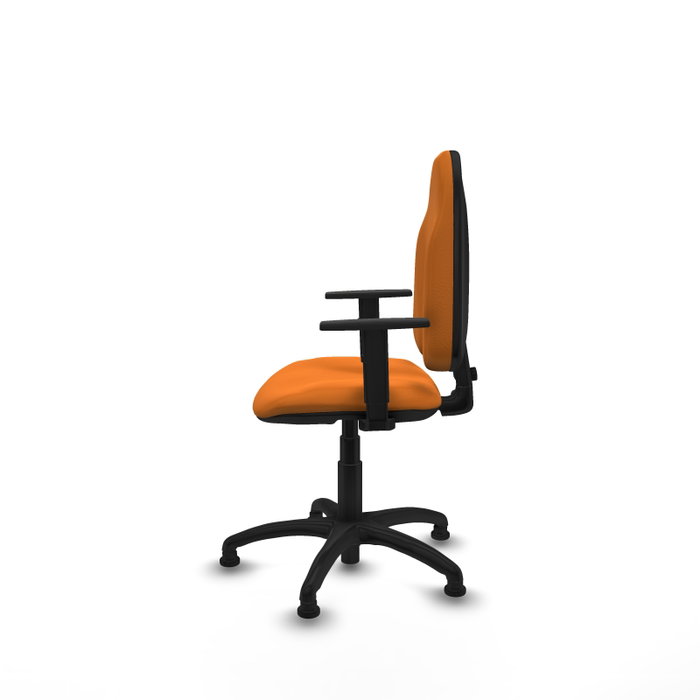 PIQUERAS Y CRESPO Chaise de bureau Algarra similicuir orange