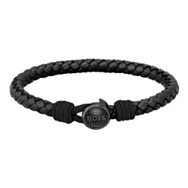 Boss 1580468M Bracelet en cuir noir pour homme