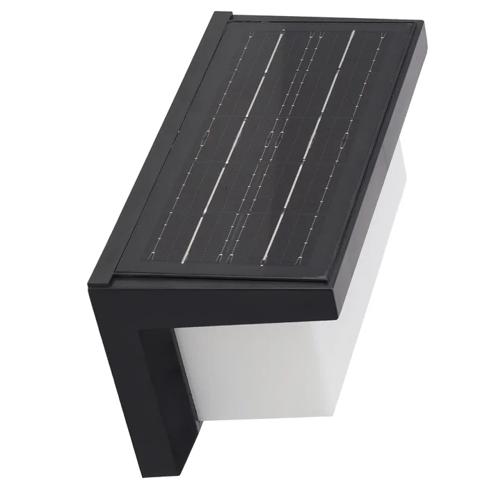 Aplique Lampe LED Solaire 3W avec Panneau Solaire, Batería 3,7V, IP65, Éclairage Extérieur Mural pour Jardin et Terrasse