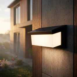 Aplique Lampe LED Solaire 3W avec Panneau Solaire, Batería 3,7V, IP65, Éclairage Extérieur Mural pour Jardin et Terrasse