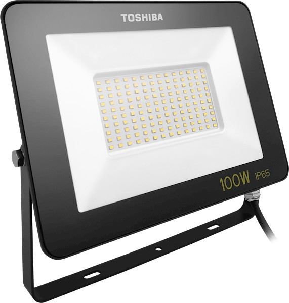 TOSHIBA Projecteur LED 100W 6500K IP65 - Noir