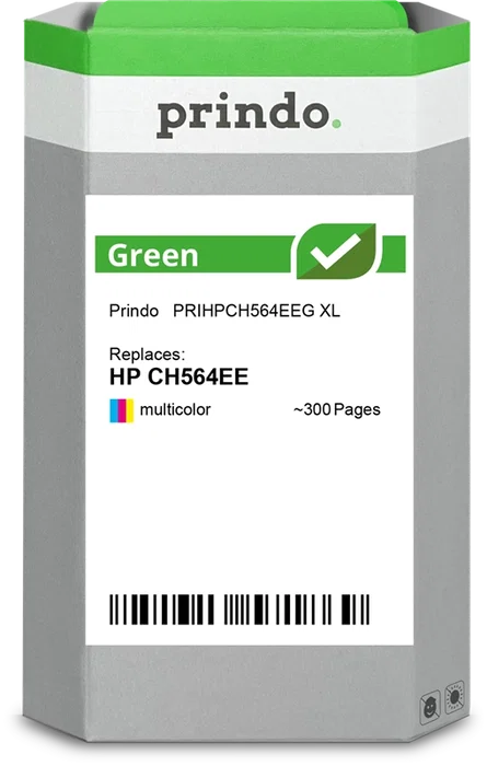Prindo Green XL Cartouche d'encre compatible HP 301 XL - Multicolore