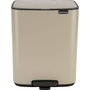 Brabantia Bo Poubelle à pédale 12 Litres Soft Beige