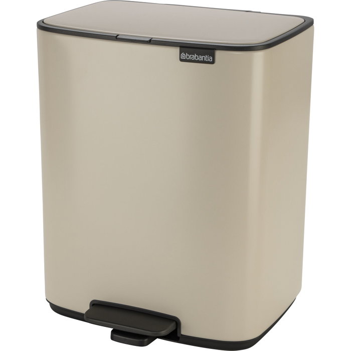 Brabantia Bo Poubelle à pédale 12 Litres Soft Beige Brabantia Bo Poubelle à pédale 12 Litres Soft Beige