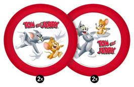 Geda Labels Pack de 4 assiettes Tom & Jerry 21 cm