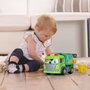 Smoby - Camion poubelle Scania ABC avec lumières et sons - Jouet enfant 25 cm - Fonctionne avec piles - Figurine véhicule de collection