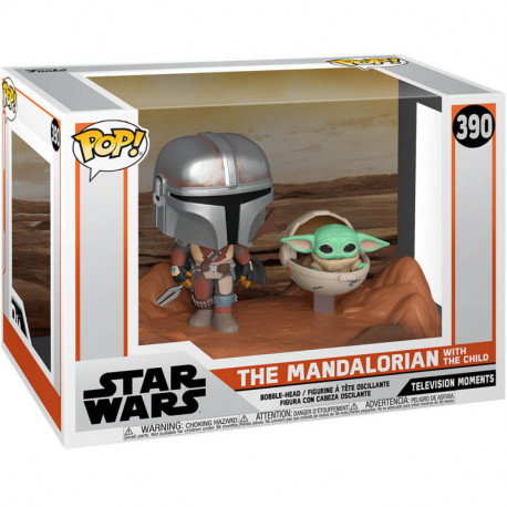 Funko Pop Star Wars The Mandalorian Figurine Vinyle Le Mandalorien et Baby Yoda Funko Pop Star Wars The Mandalorian Figurine Vinyle Le Mandalorien et Baby Yoda