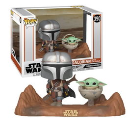 Funko Pop Star Wars The Mandalorian Figurine Vinyle Le Mandalorien et Baby Yoda