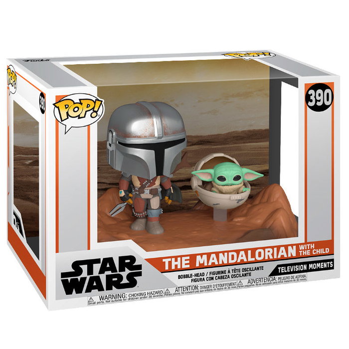 FUNKO Figura POP Star Wars The Mandalorian - The Child et Mandalorian avec dimensions 192 mm x 255 mm x 148 mm