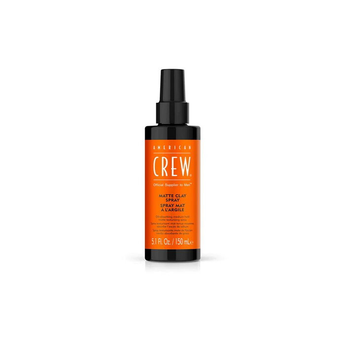 American Crew Matte Clay Spray pour cheveux - Spray texturisant et fixant à l'argile kaolin - Volume et texture matte - Flacon de 150 mL American Crew Matte Clay Spray pour cheveux - Spray texturisant et fixant à l'argile kaolin - Volume et texture matte - Flacon de 150 mL