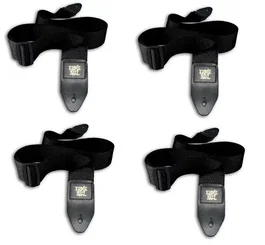ERNIE BALL Pack de 36 sangles en polypropylène pour guitare et basse - Noir