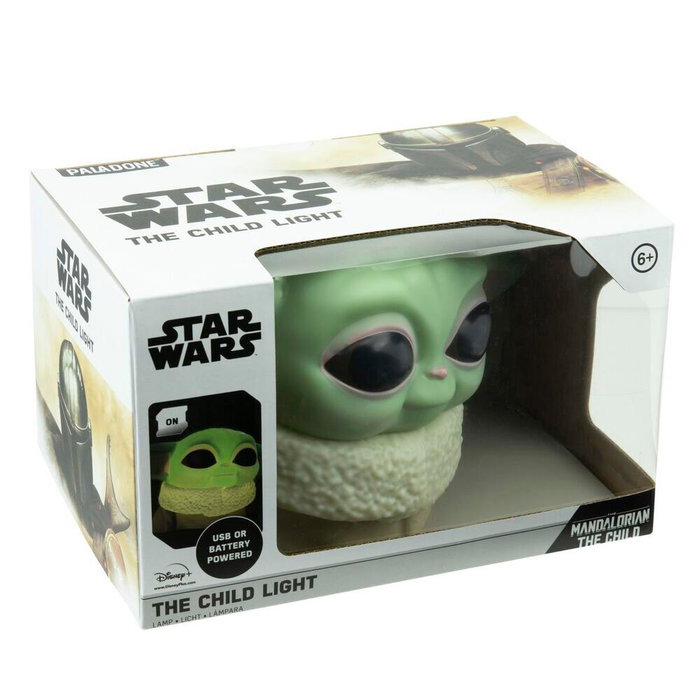PALADONE Lampe 3D Yoda The Child The Mandalorian Star Wars, décoration 15 cm, fonctionne avec 2 piles AAA