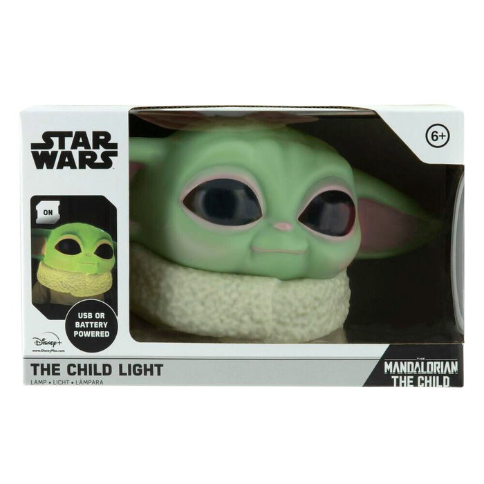 PALADONE Lampe 3D Yoda The Child The Mandalorian Star Wars, décoration 15 cm, fonctionne avec 2 piles AAA