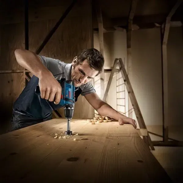 Bosch Professional Perceuse-visseuse à percussion GSB 12V-15, 06019B690G, 2 batteries 2Ah et 4Ah, chargeur et kit d'accessoires