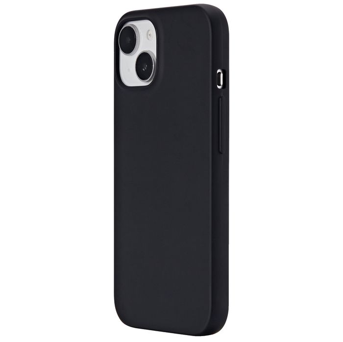 eSTUFF INFINITE VIENNA Coque iPhone 15 en TPU recyclé 100% - Noir - Protection antichoc 1,2 m