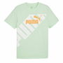 T-shirt à manches courtes homme Puma POWER Graphic Cyan