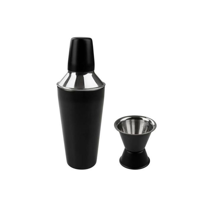 Fackelmann Shaker à cocktails 750 ml et doseur d'alcool 2/4 cl Spectre Noir Mat Fackelmann Shaker à cocktails 750 ml et doseur d'alcool 2/4 cl Spectre Noir Mat