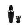 Fackelmann Shaker à cocktails 750 ml et doseur d'alcool 2/4 cl Spectre Noir Mat