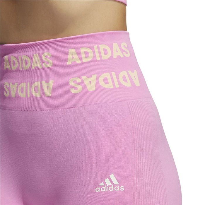 Leggings de Sport pour Femmes Adidas Aeroknit Rose